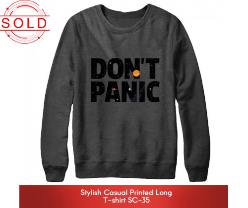 Stylish Casual Printed Long T-shirt SC-35